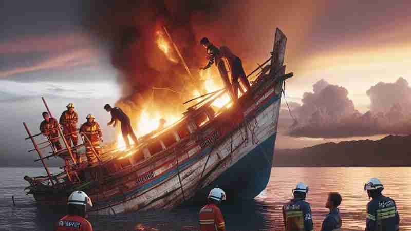 6 Filipino Fishermen Die in Boat Explosion Off Central Philippines, Concept art for illustrative purpose, tags: philippinische fischer - Monok